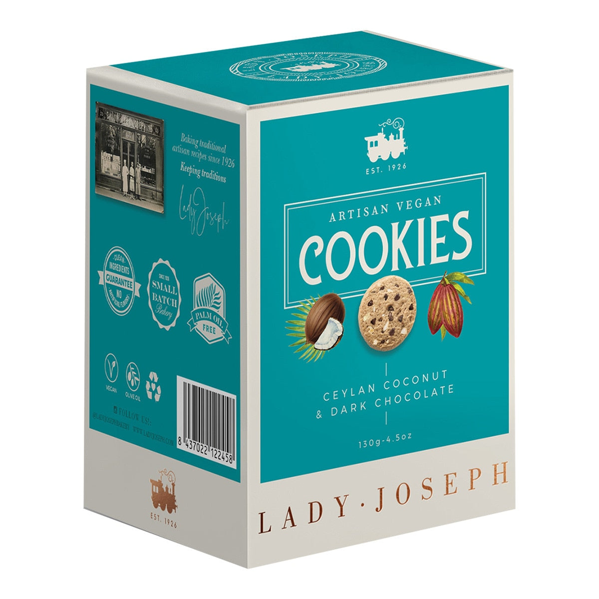 Lady Joseph Artisan Coconut & Chocolate Cookies – Spanish Sweets 130g
