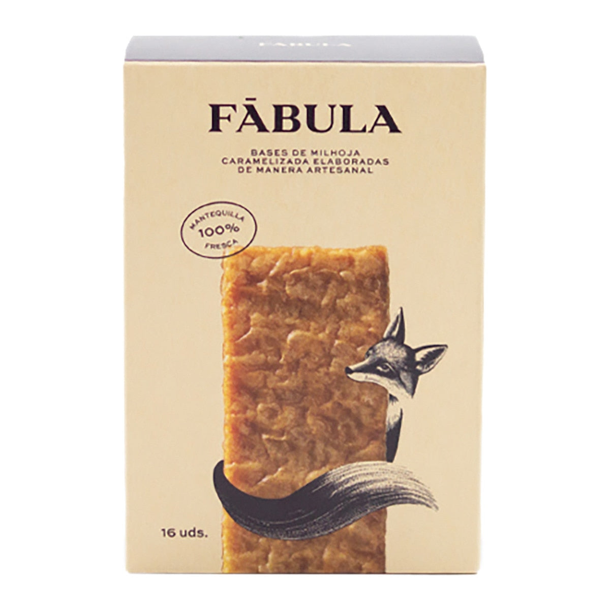Fábula Caramelized Millefeuille Bases – Spanish Pastry Snack 160g