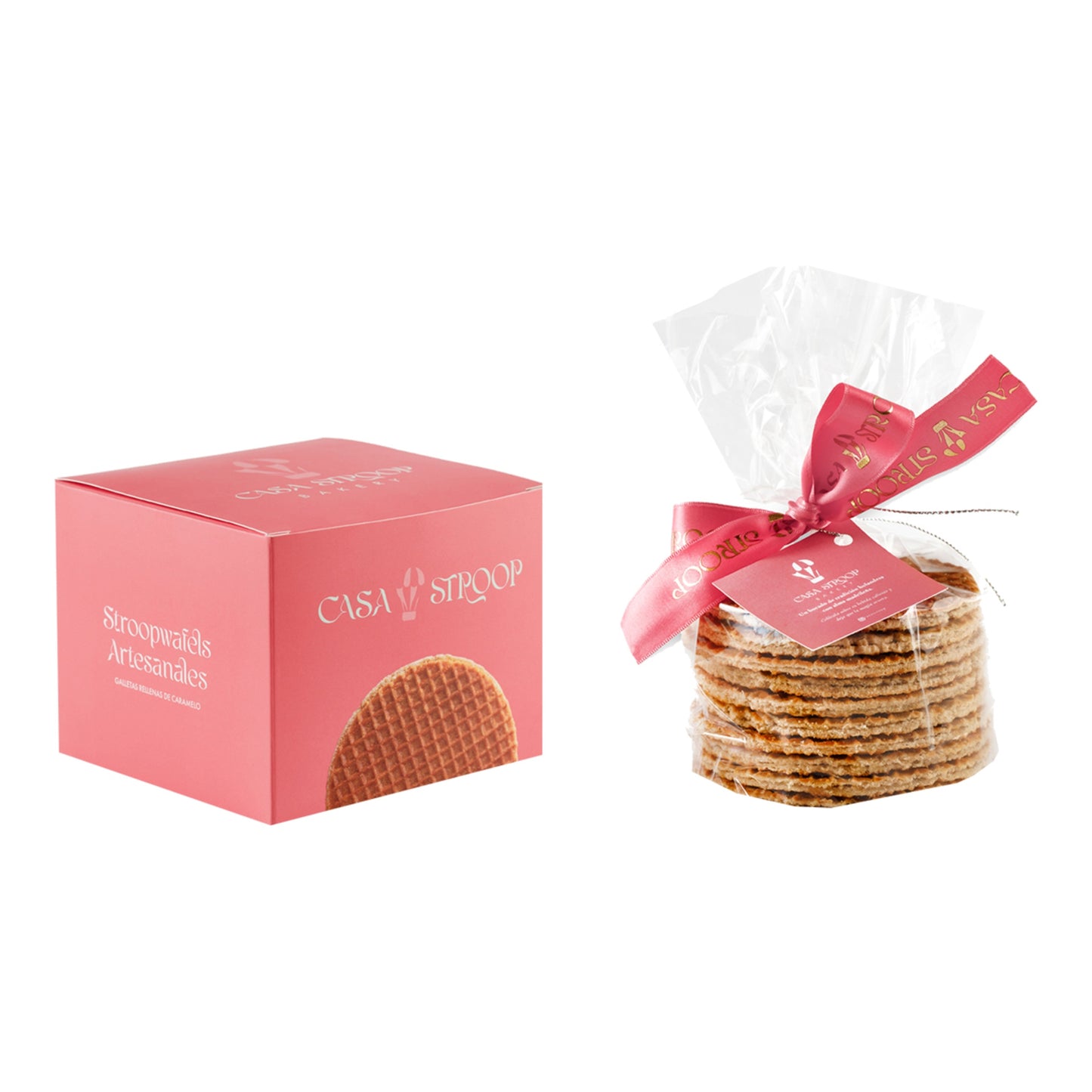 Casa Stroop Caramel Stroopwafels – Dutch-Style Waffle Cookies 450g