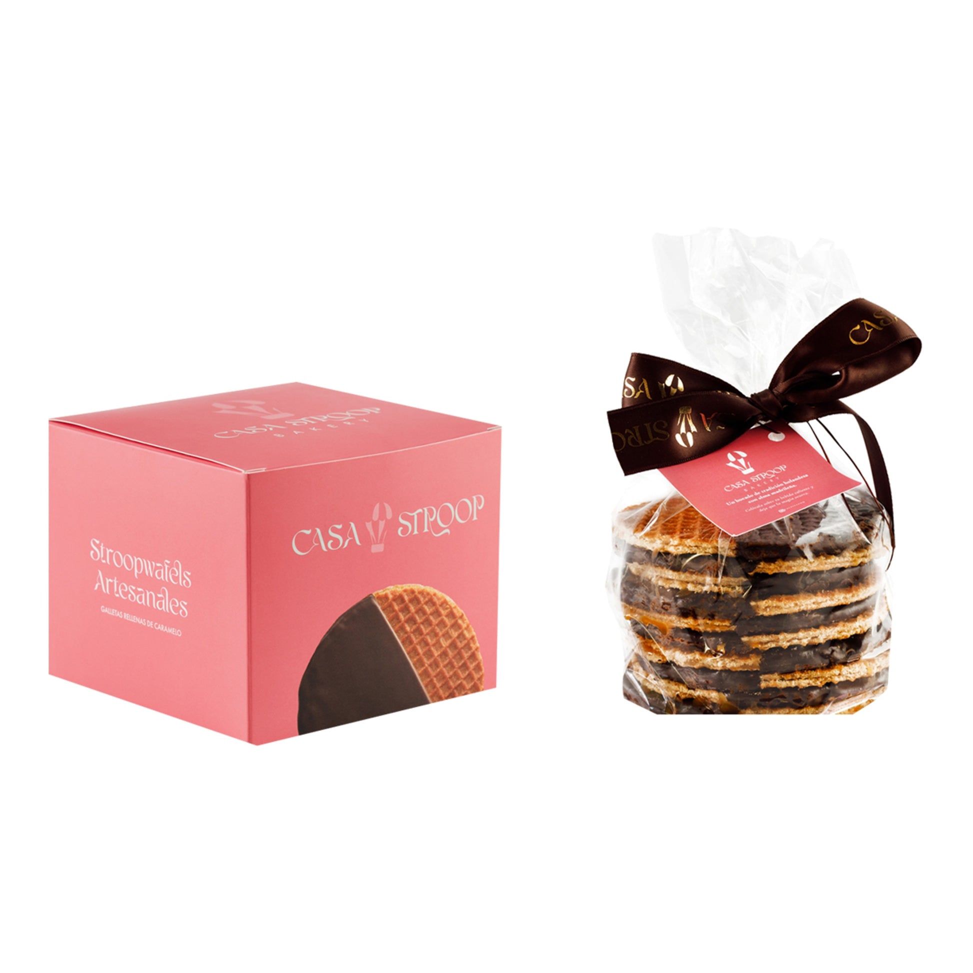 Casa Stroop Stroopwafels – Caramel & Chocolate Waffle Cookies 450g