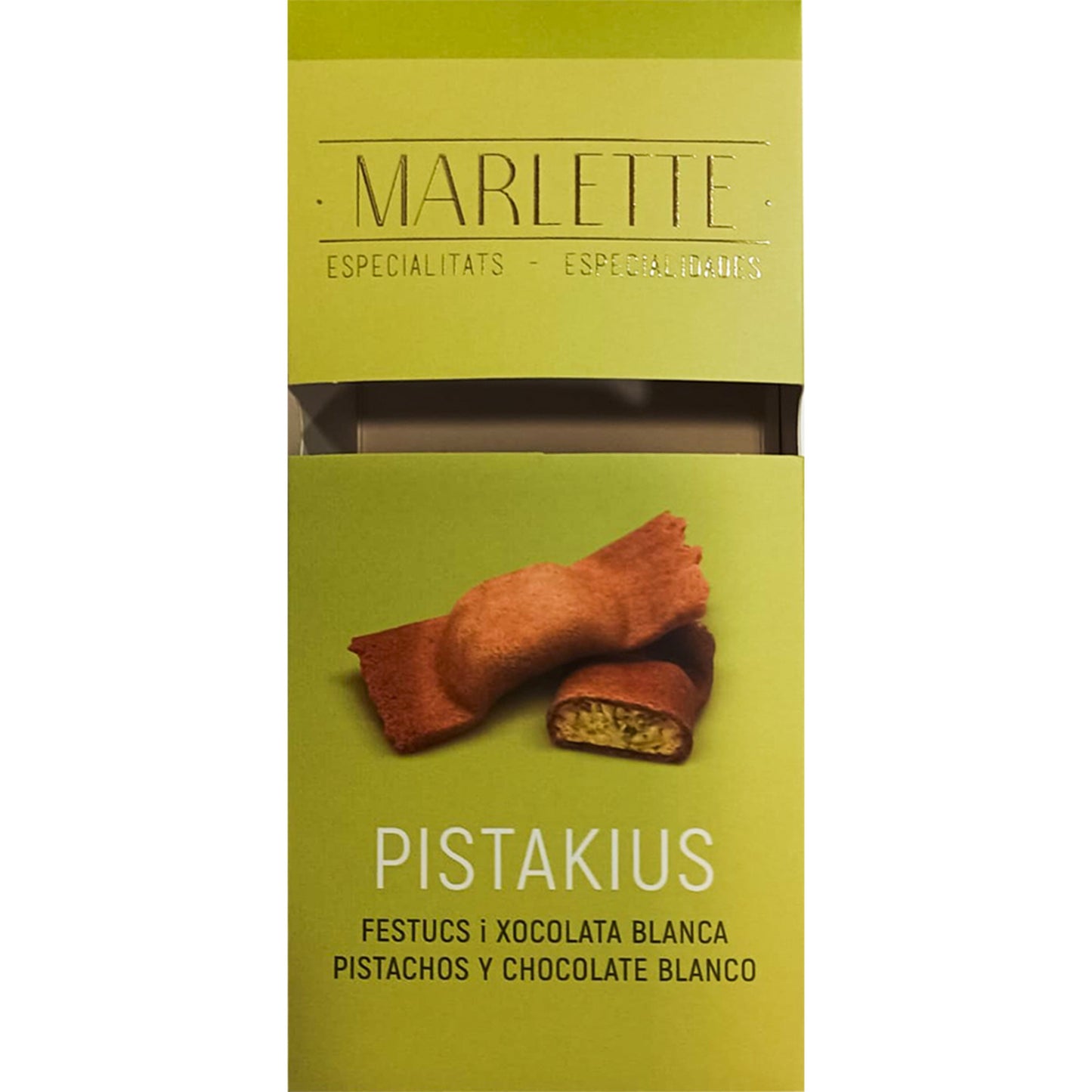 Marlette Pistakius Filled Cookies – Pistachio, White Chocolate & Sugar 90g