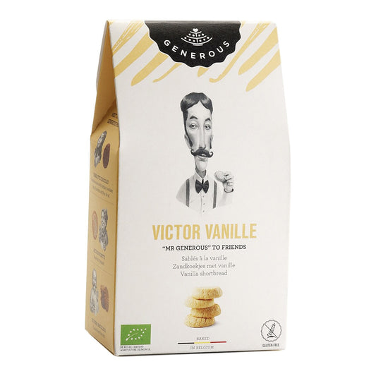 Victor Generous Organic Vanilla Cookies – Gluten-Free 100g