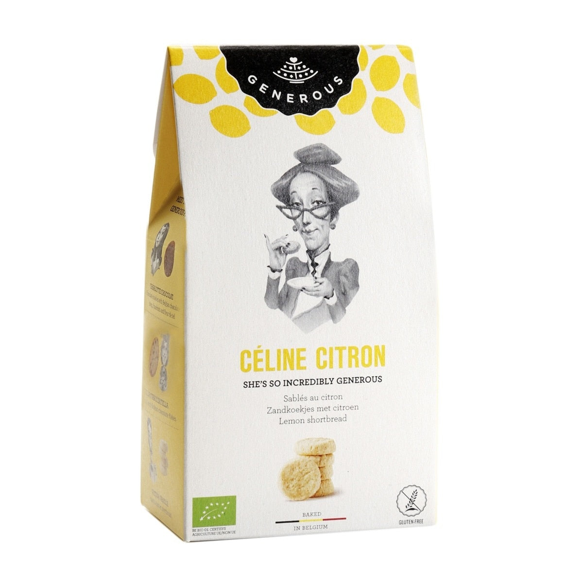 Céline Generous Organic Lemon Cookies – Spanish Biscuits 100g