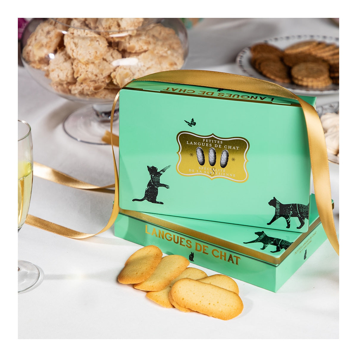 La Sablésienne Cat Tongue Cookies – French Butter Biscuits 160g