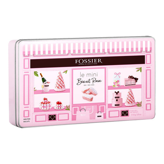 Fossier Boutique Pink Macarons of Reims – French Almond Cookies 110g