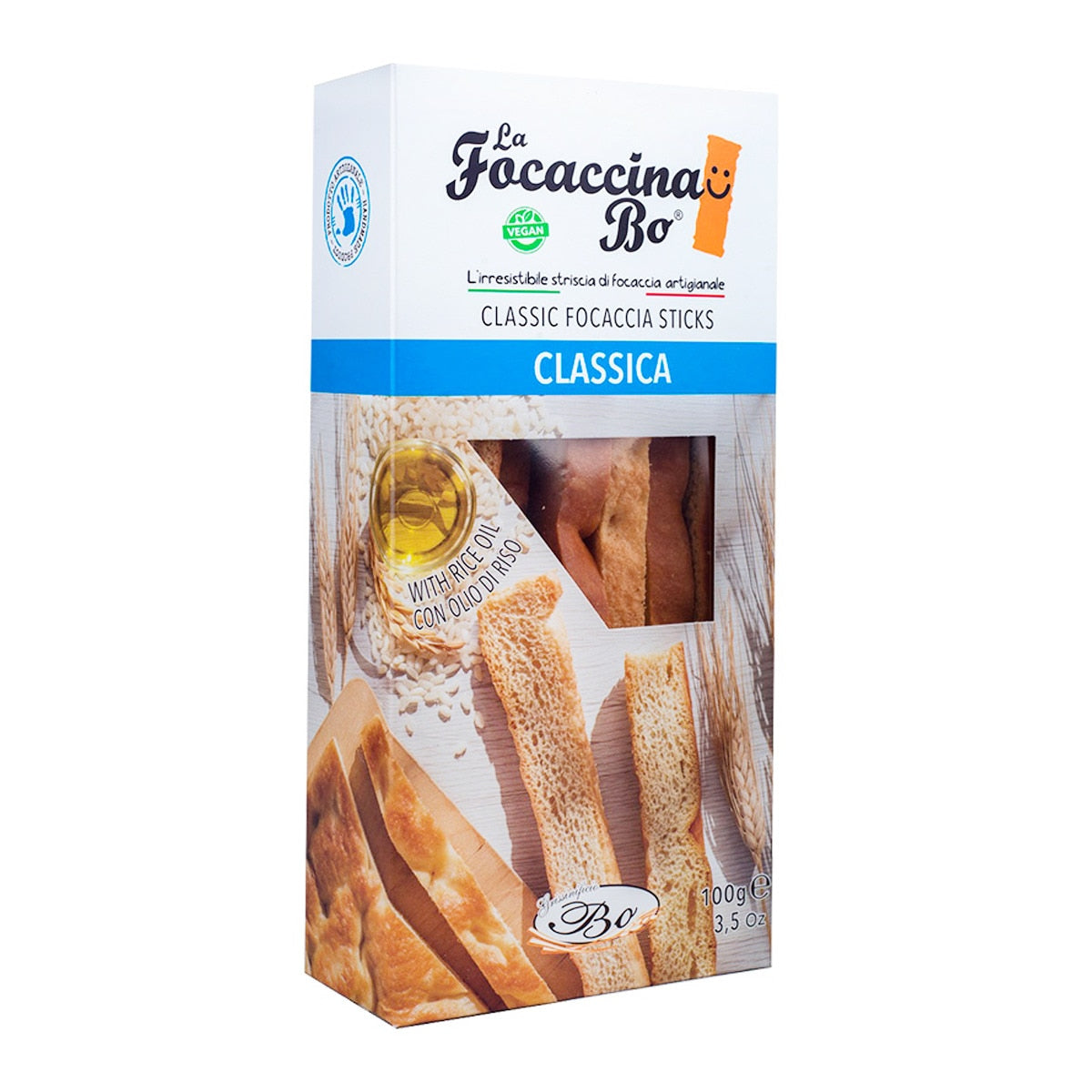 La Focaccina Bo Classic Italian Focaccia – Crispy Flatbread 100g