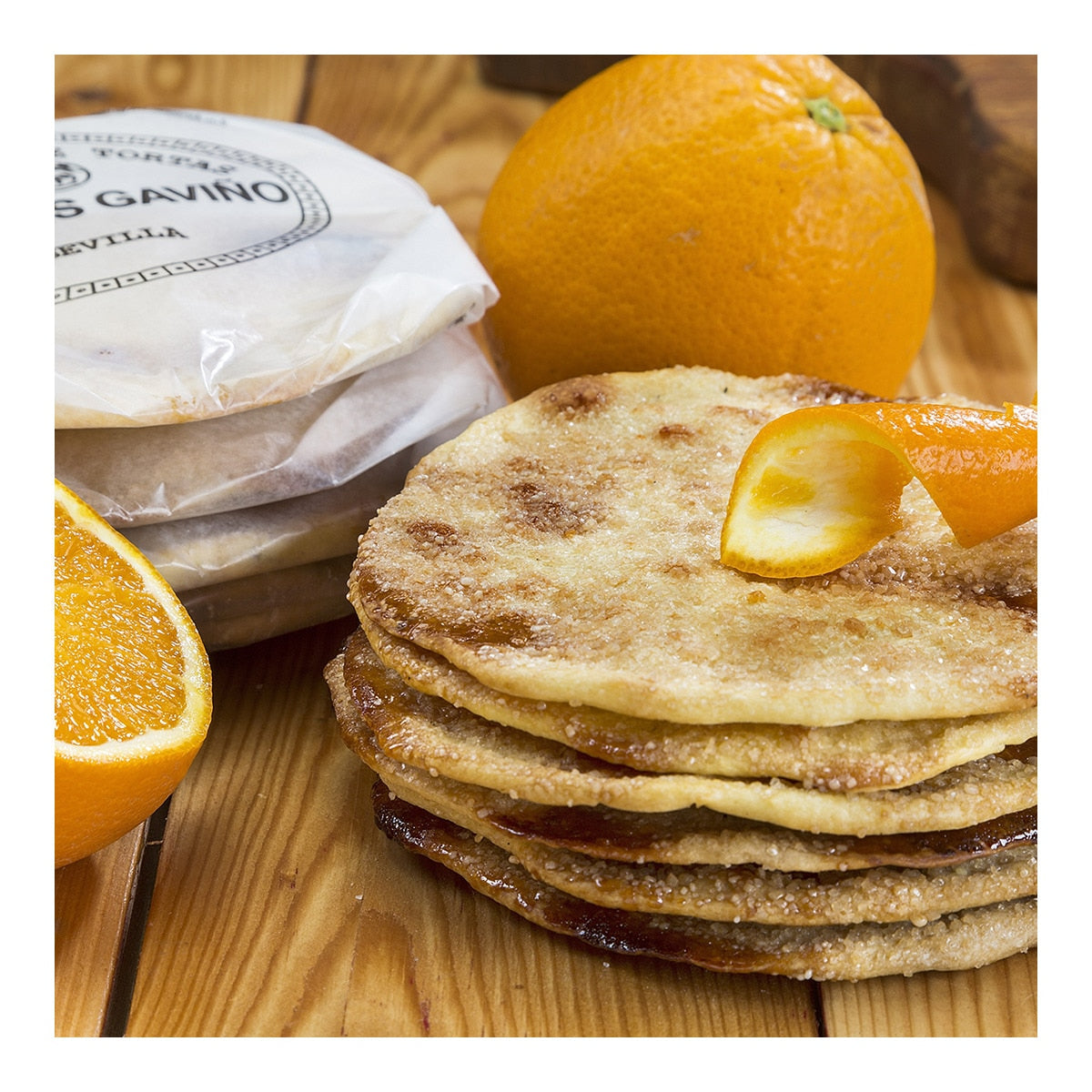Andrés Gaviño Orange Tortas – Spanish Shortbread Cookies 180g