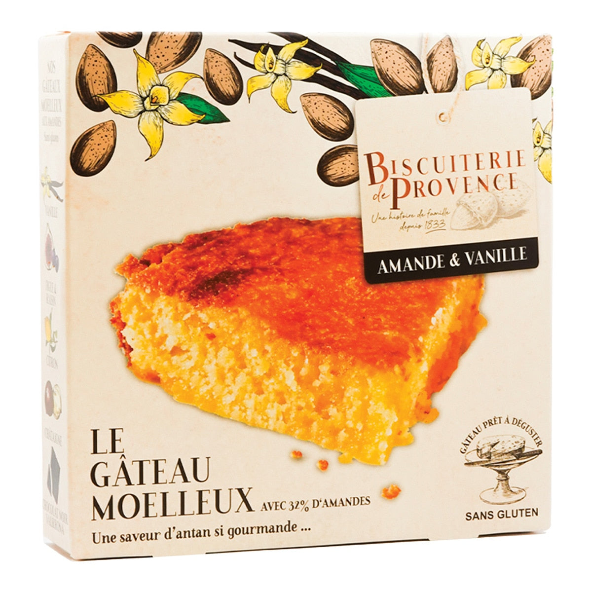 Biscuiterie de Provence Almond & Vanilla Cake – Gluten-Free 240g