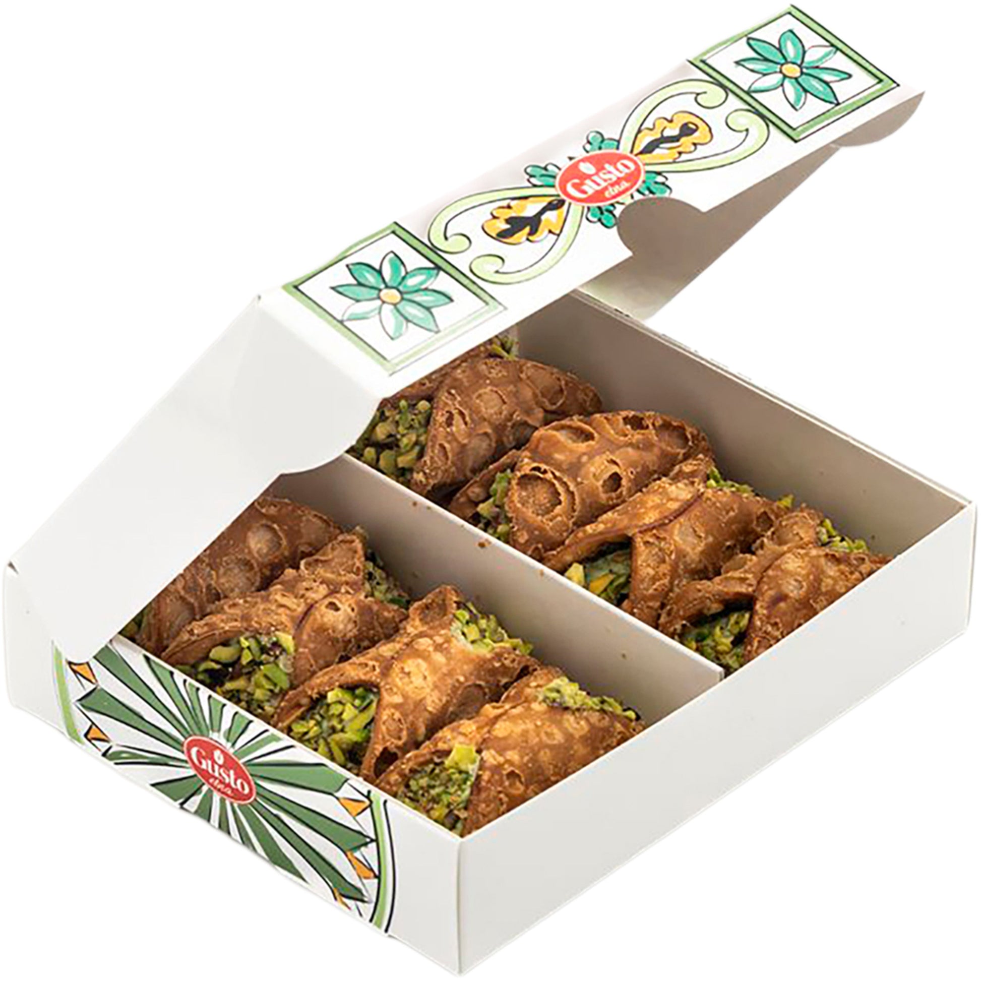 Gusto Etna Pistachio Cannoli – Sicilian Pastry Shells 210g