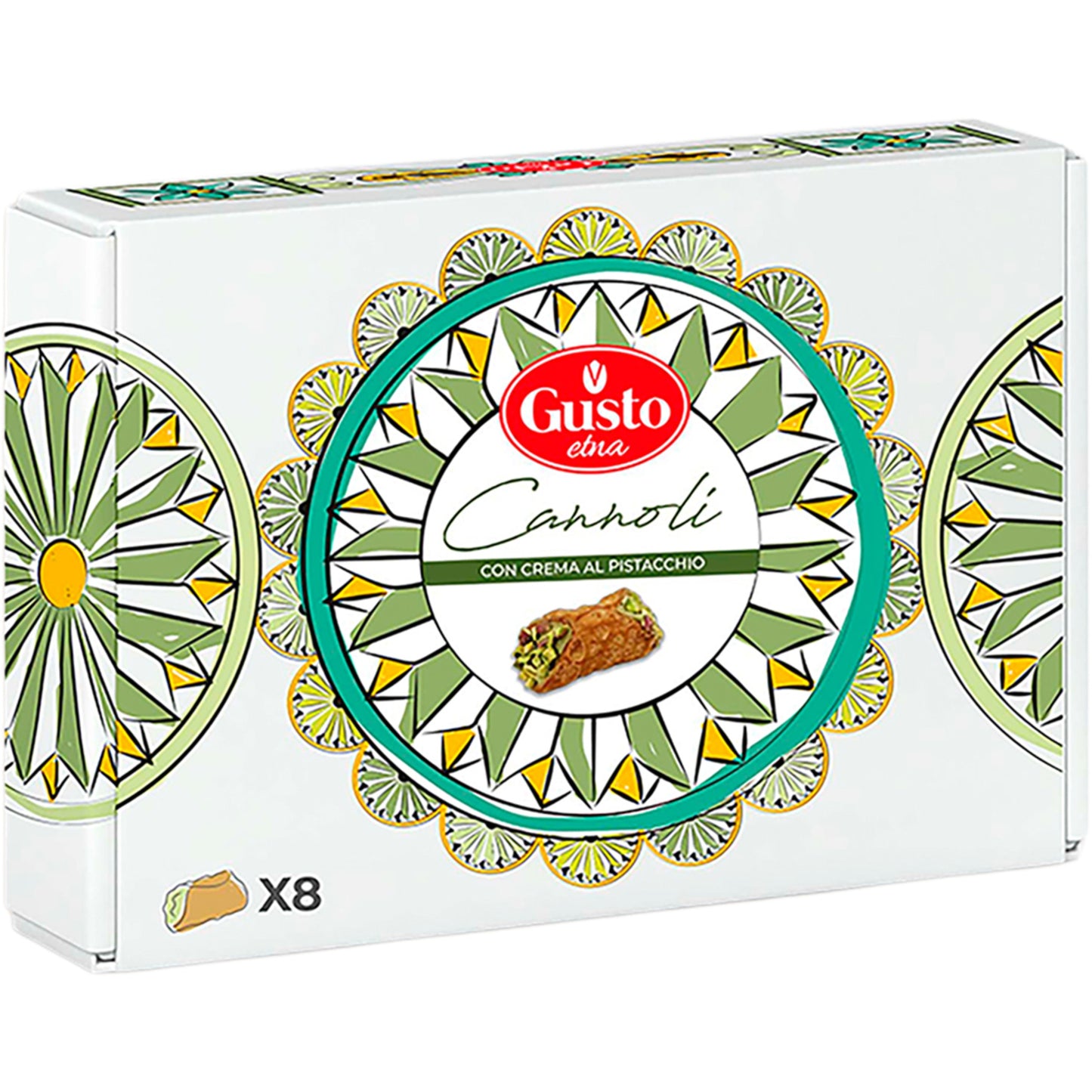Gusto Etna Pistachio Cannoli – Sicilian Pastry Shells 210g