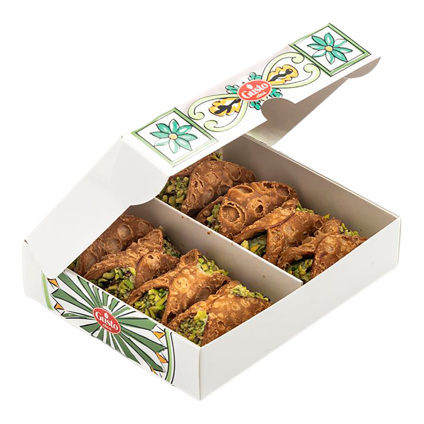Gusto Etna Pistachio Cannoli – Sicilian Pastry Shells 210g