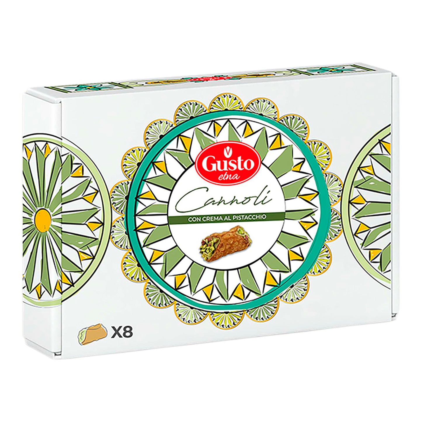 Gusto Etna Pistachio Cannoli – Sicilian Pastry Shells 210g