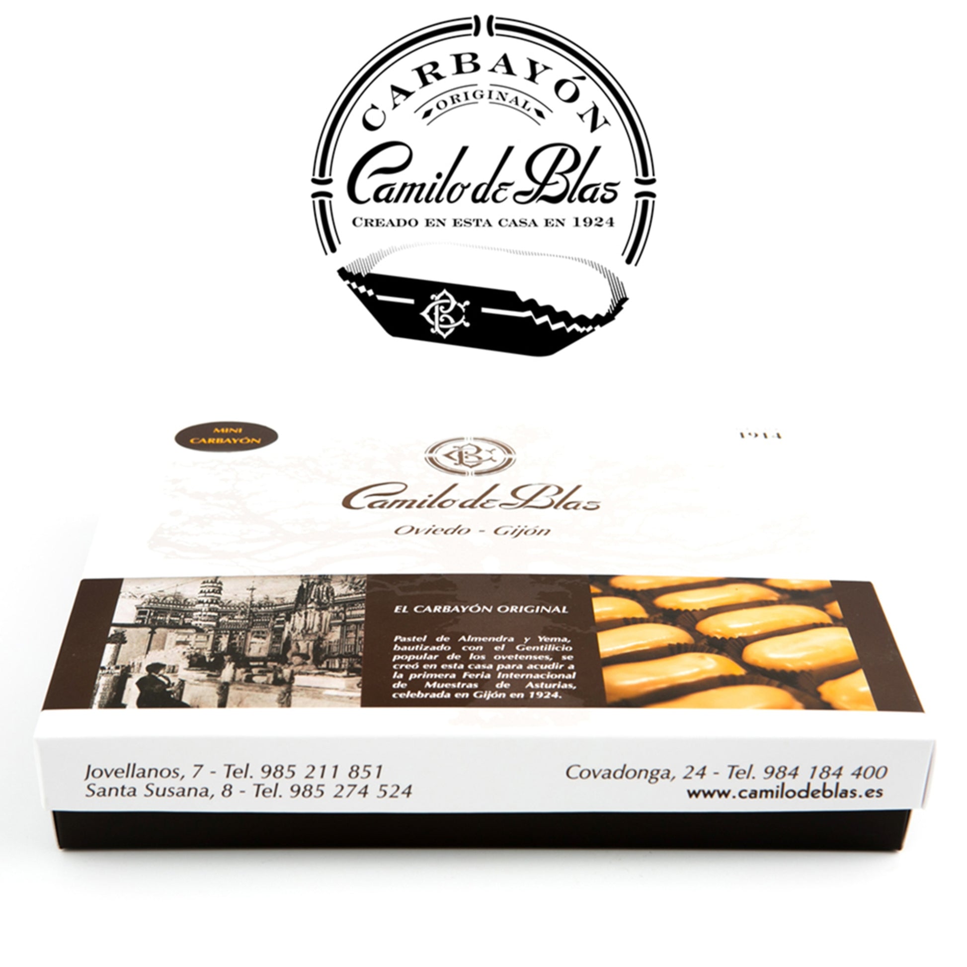 Camillo de Blas Mini Carbayones – Almond & Egg Yolk Sweets 180g