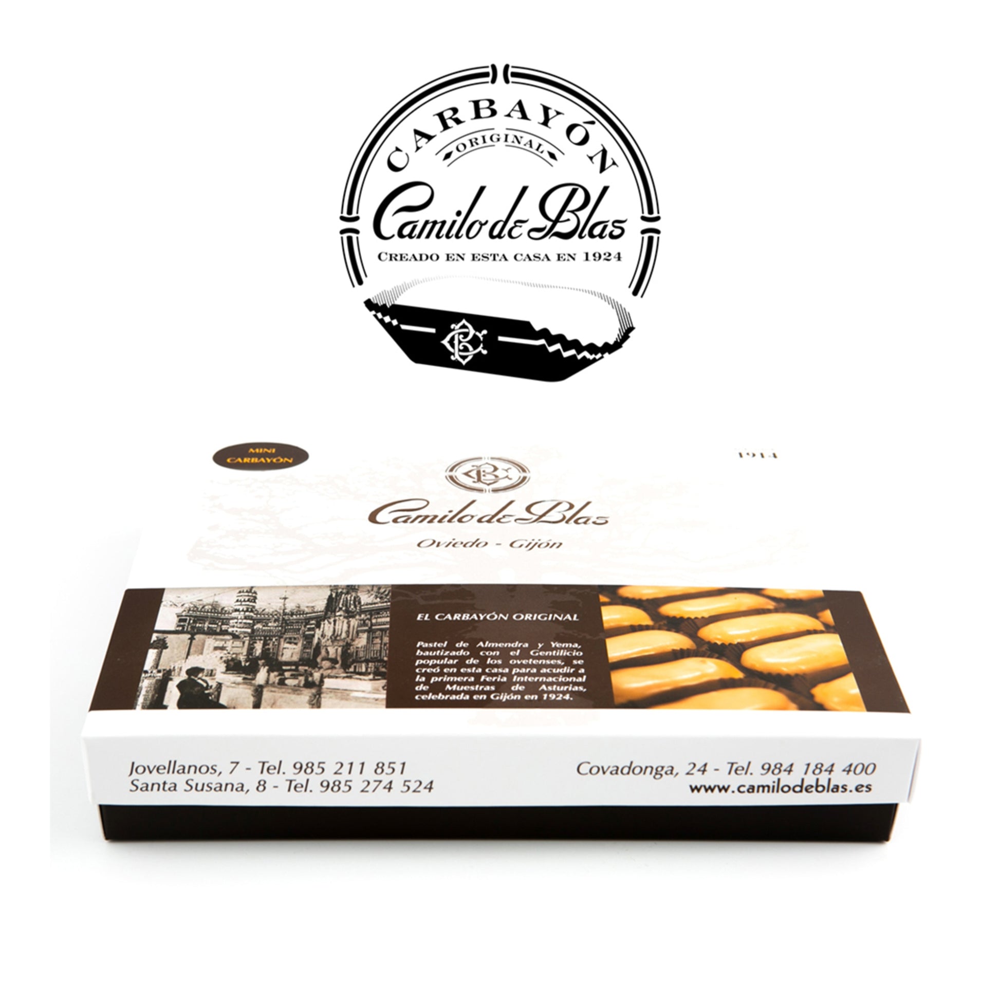 Camillo de Blas Mini Carbayones – Almond & Egg Yolk Sweets 180g