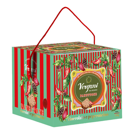 Vergani Panettone with Chocolate and Chili – Italian Classic 750g