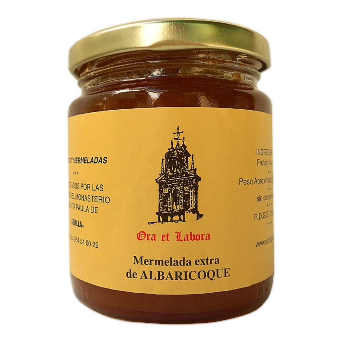 Ora et Labora Apricot Jam – Spanish Artisan Preserve 300g