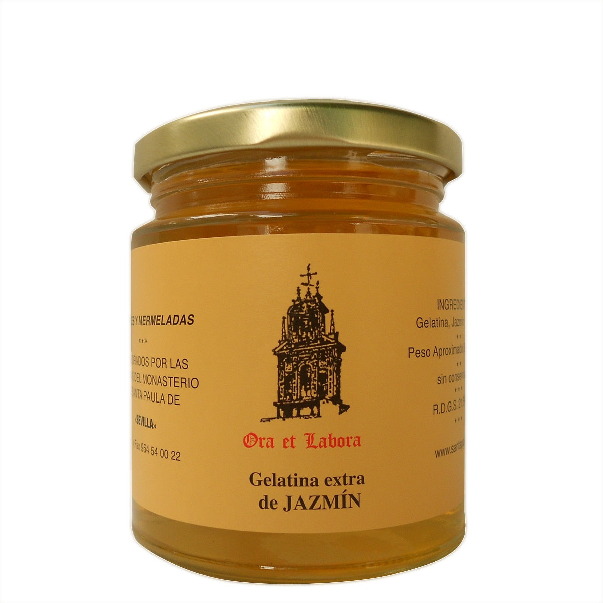 Ora et Labora Jasmine Gelatin – Spanish Preserve 300g