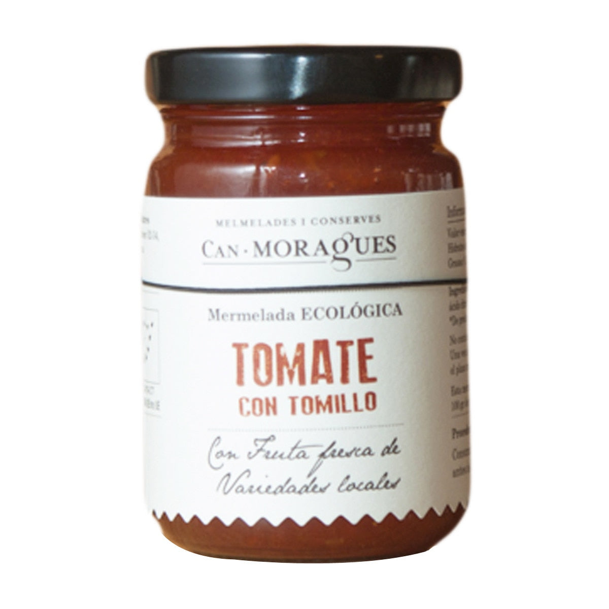 Can Moragues Organic Tomato & Thyme Jam – Spanish Spread 170g