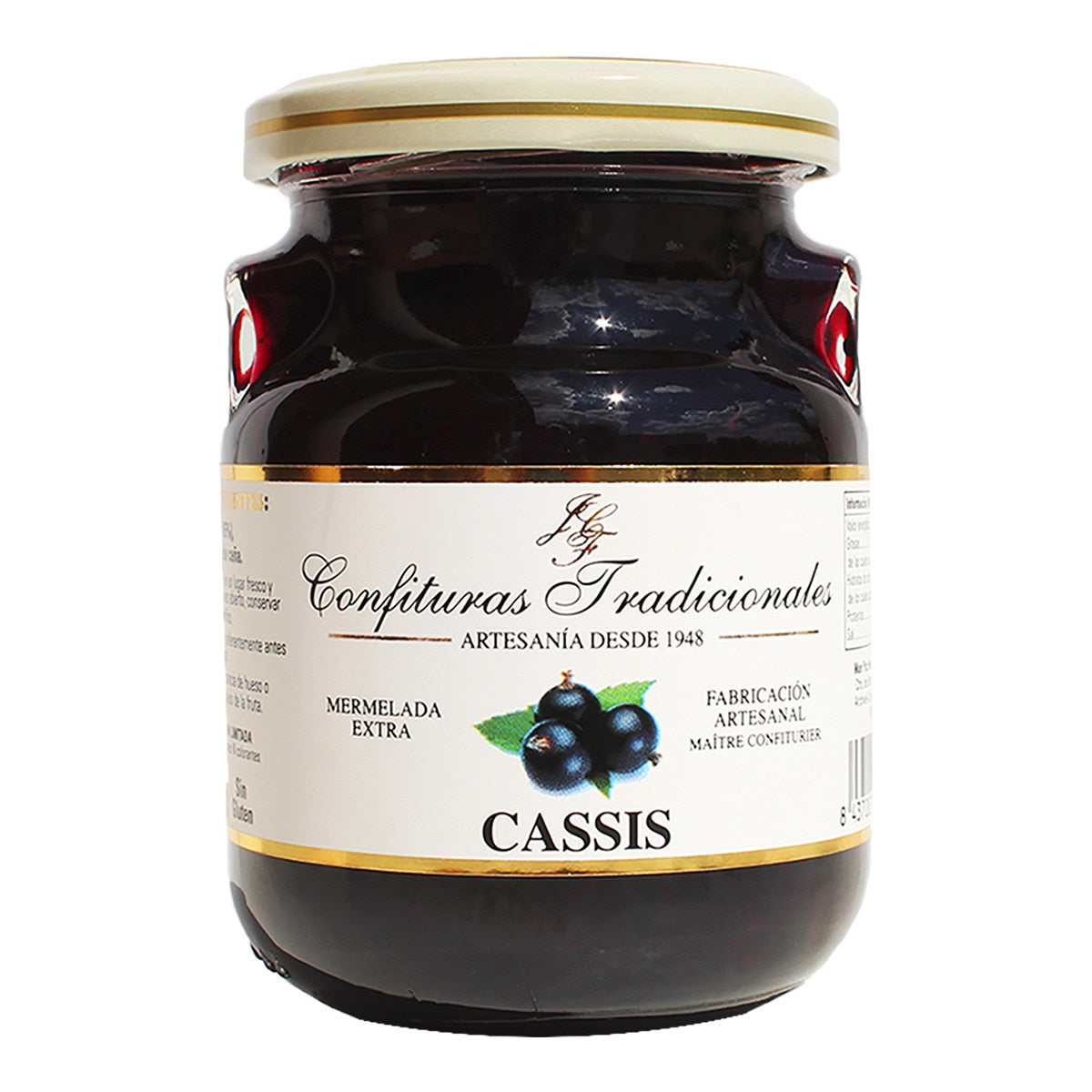 Confituras Tradicionales Blackcurrant Jam – Spanish Extra Conserve 300g