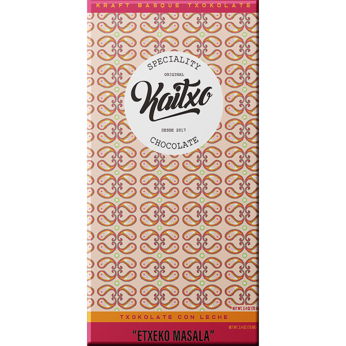 Etxeko Masala Kaitxo Milk Chocolate – Basque Spiced Tablet 70g
