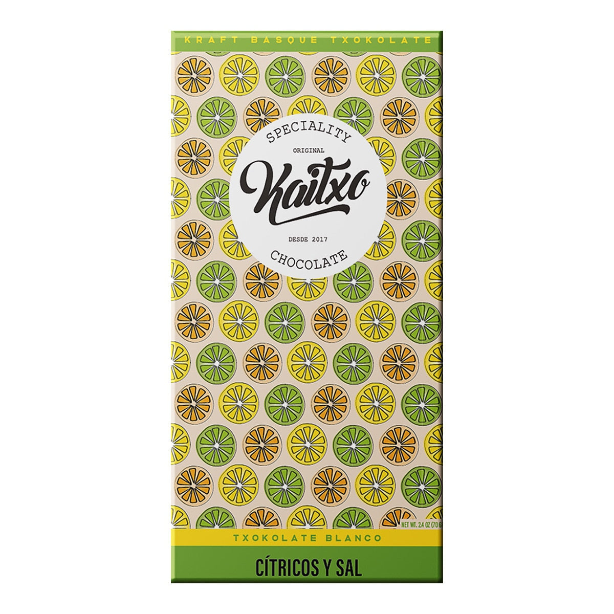 Kaitxo White Chocolate with Citrus & Sea Salt – Spanish Tablet 70g