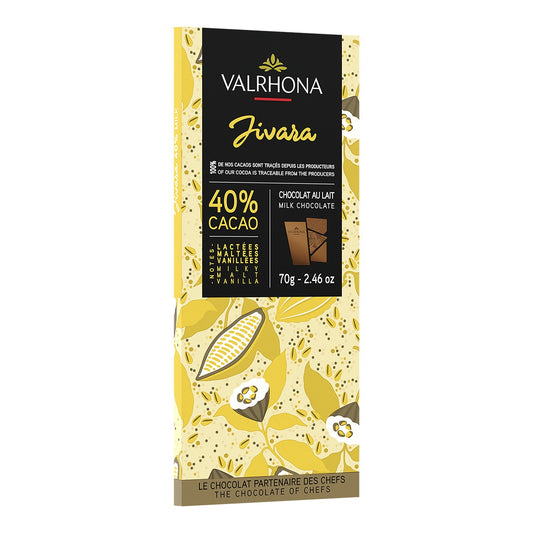Valrhona Jivara 40% Milk Chocolate Tablet – French Couverture 70g