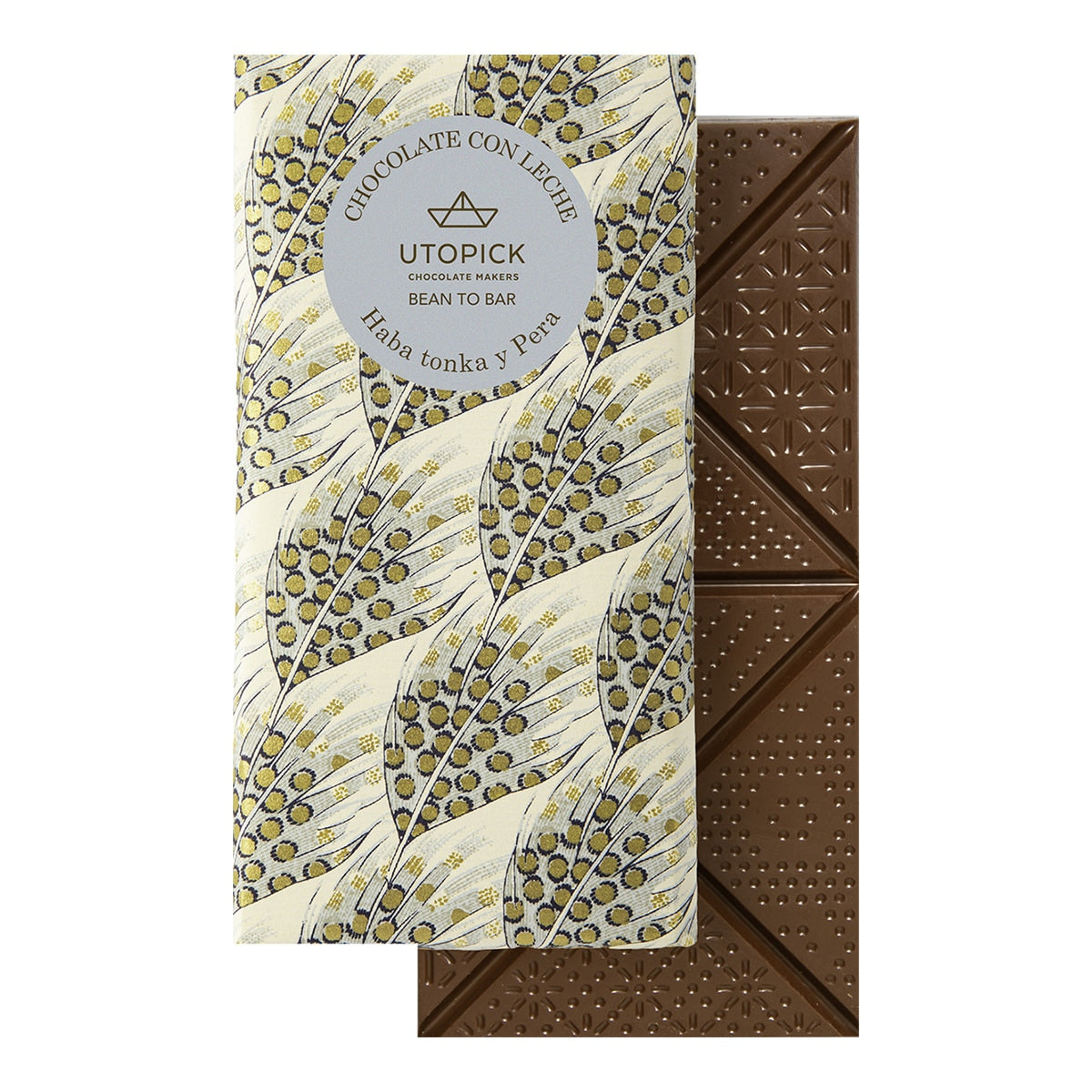 Utopick Tonka Bean & Pear Milk Chocolate – Spanish Tablet 80g