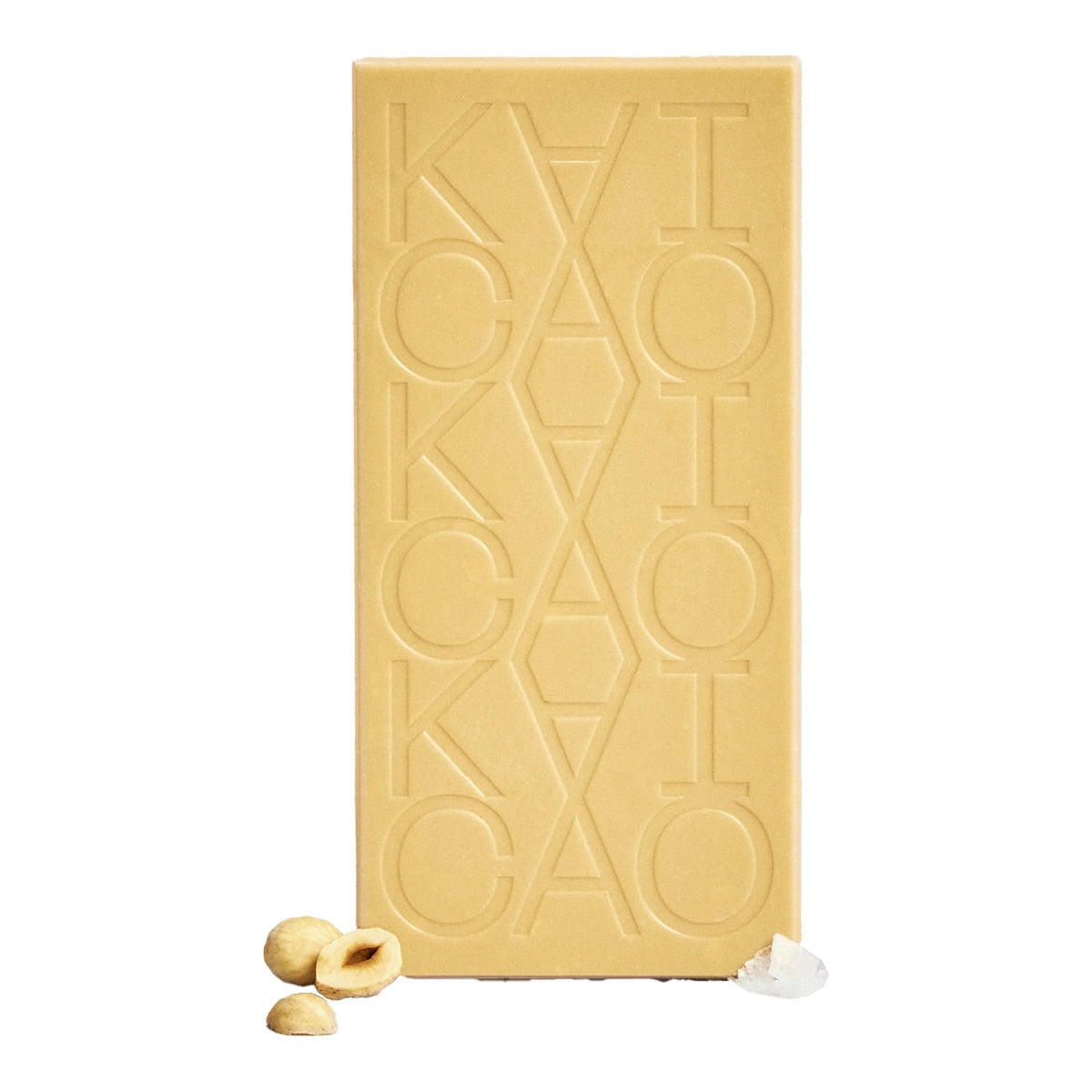 Kaicao White Chocolate with Camel Milk, Hazelnuts & Sea Salt – 70g