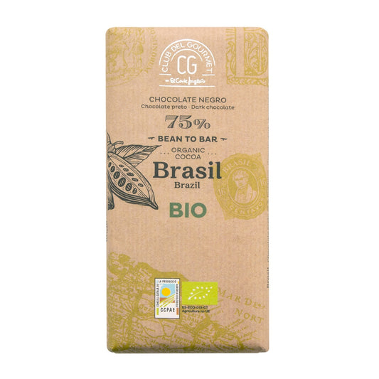 Club del Gourmet Dark Chocolate 75% Brazil Organic – 100g