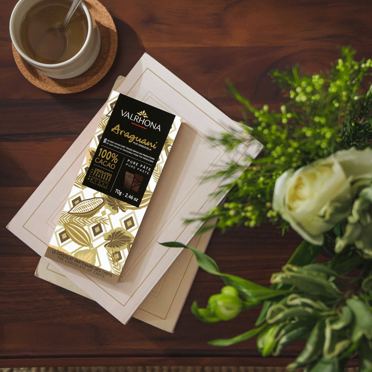Valrhona Araguani Dark Chocolate – 100% Cacao Venezuela 70g