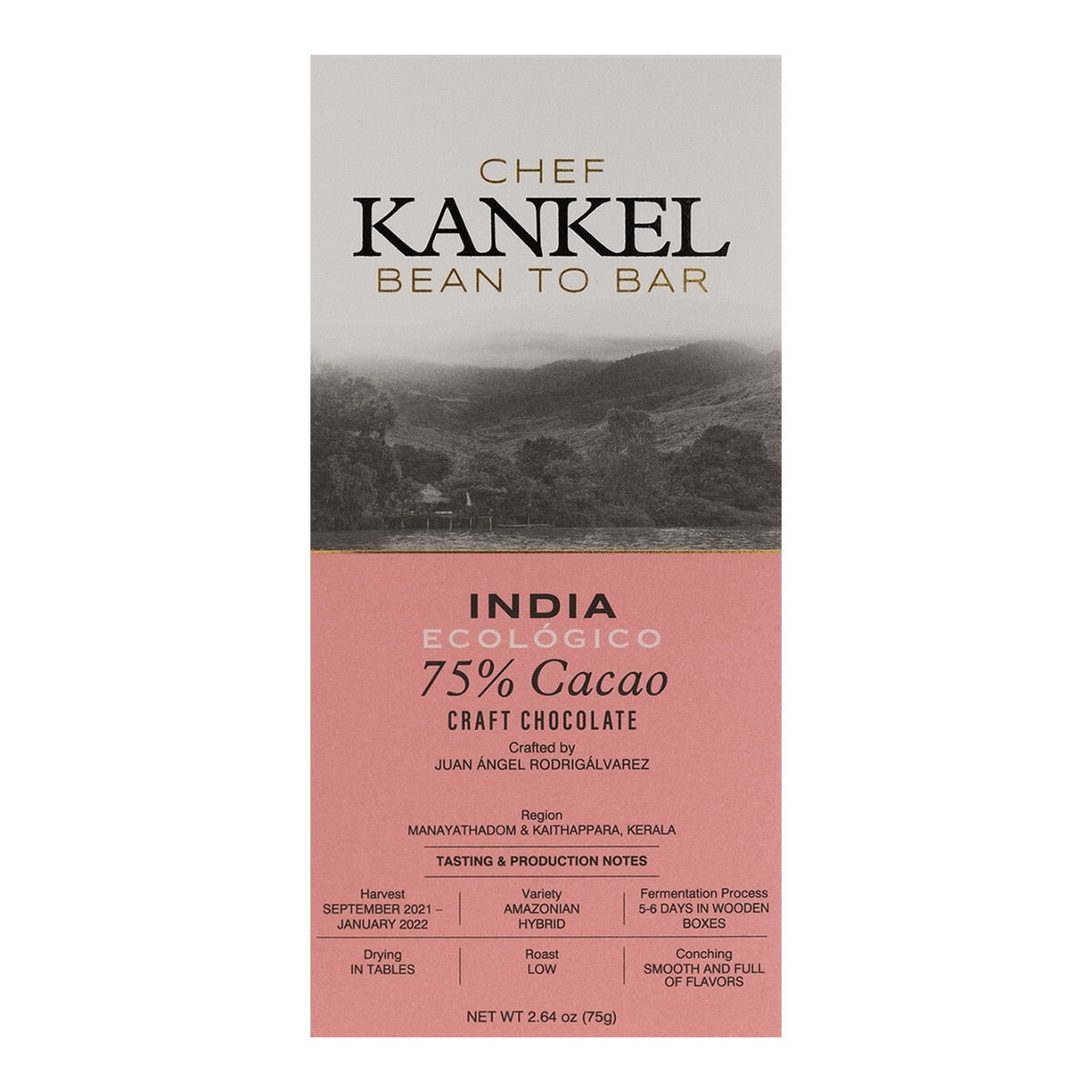 La India Kankel Cacao – Single-Origin Dark Chocolate Tablet 75g