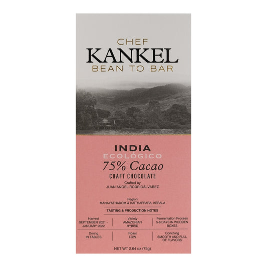 La India Kankel Cacao – Single-Origin Dark Chocolate Tablet 75g