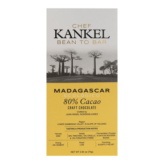 Kankel Cacao Madagascar Dark Chocolate – 75g Tablet