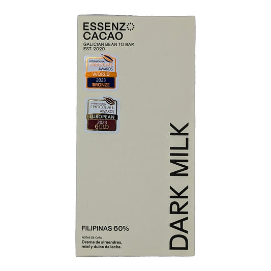 Essenzo Cacao Filipinas Dark Milk Chocolate – 60% Cacao 80g