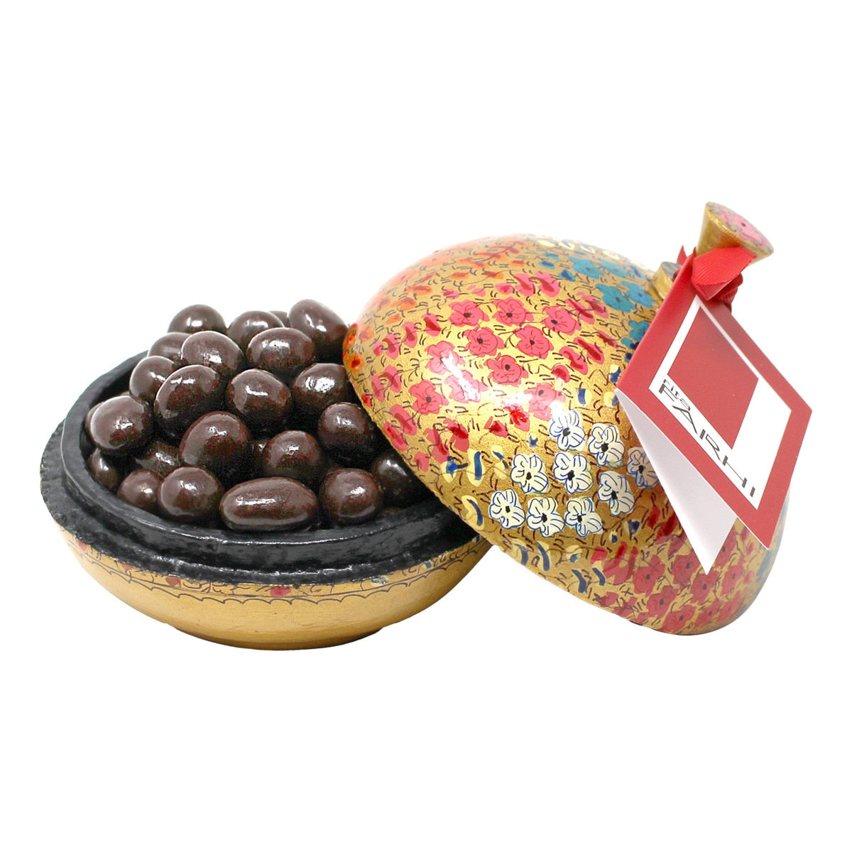 Farhi Hand-Painted Ginger Pearl Bonbons with Dark Chocolate 130g