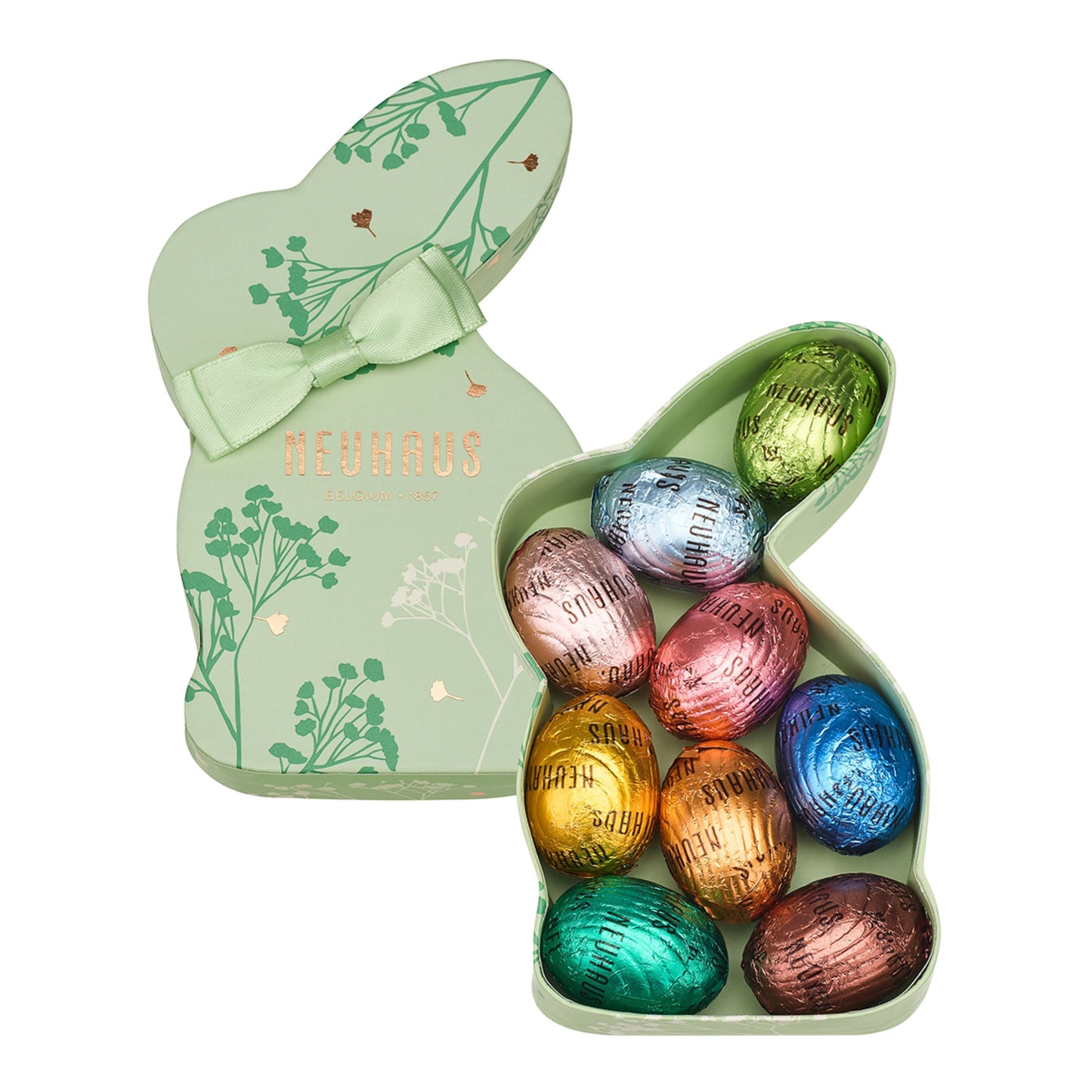 Neuhaus Easter Bunny with Mini Chocolate Eggs – Belgian Pralines 100g