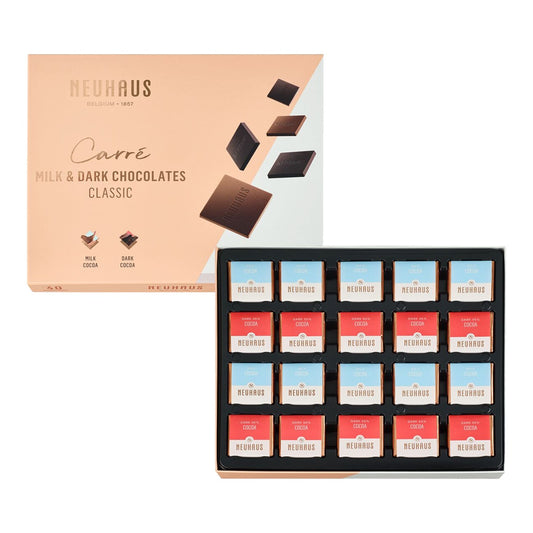 Neuhaus Carrés Classic Milk & Dark Chocolate – Belgian Pralines 200g