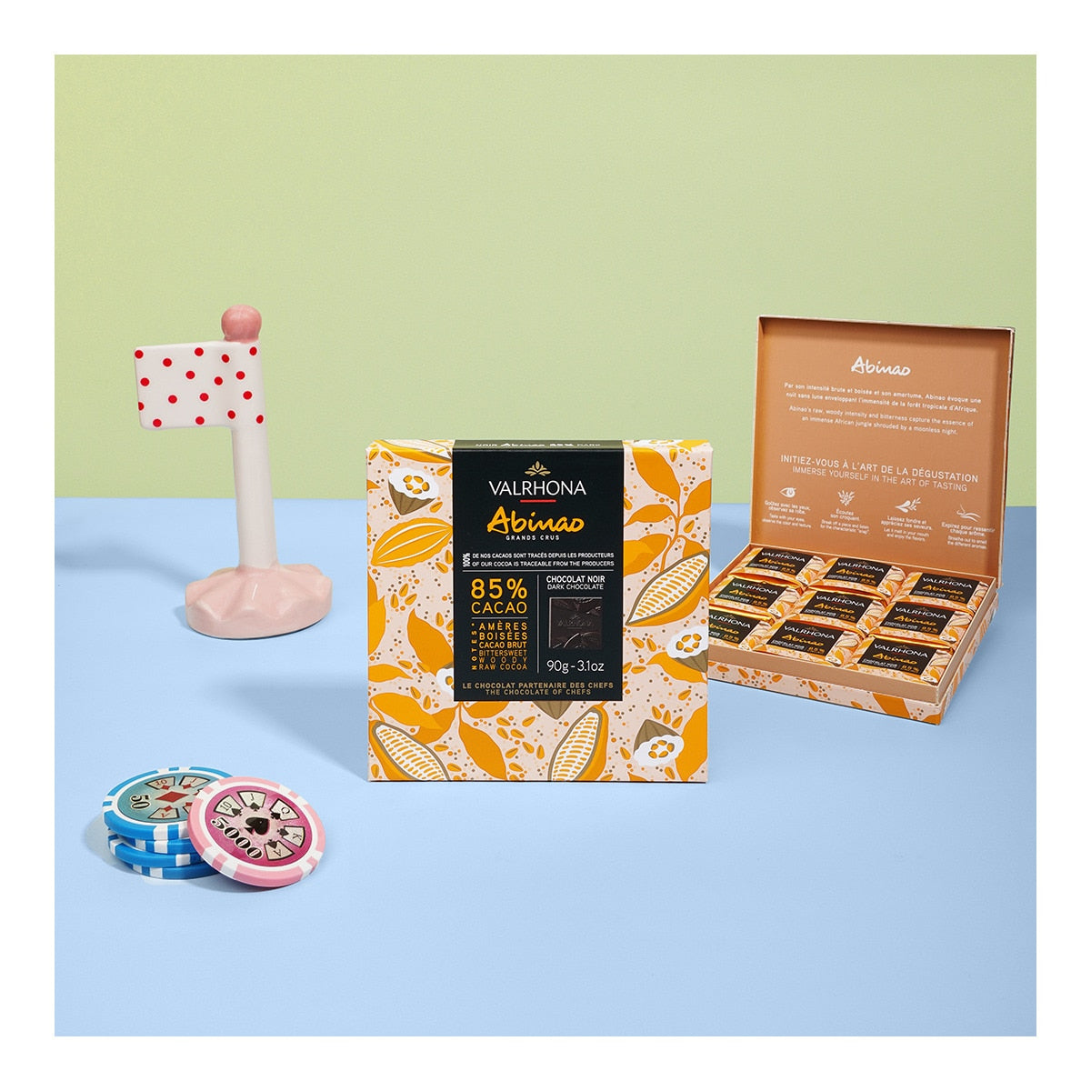 Valrhona Abinao 85% Dark Chocolate – Single-Origin Squares 90g