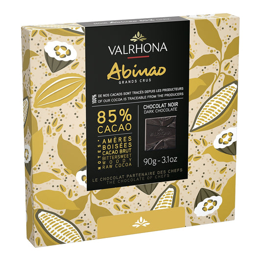 Valrhona Abinao 85% Dark Chocolate – Single-Origin Squares 90g
