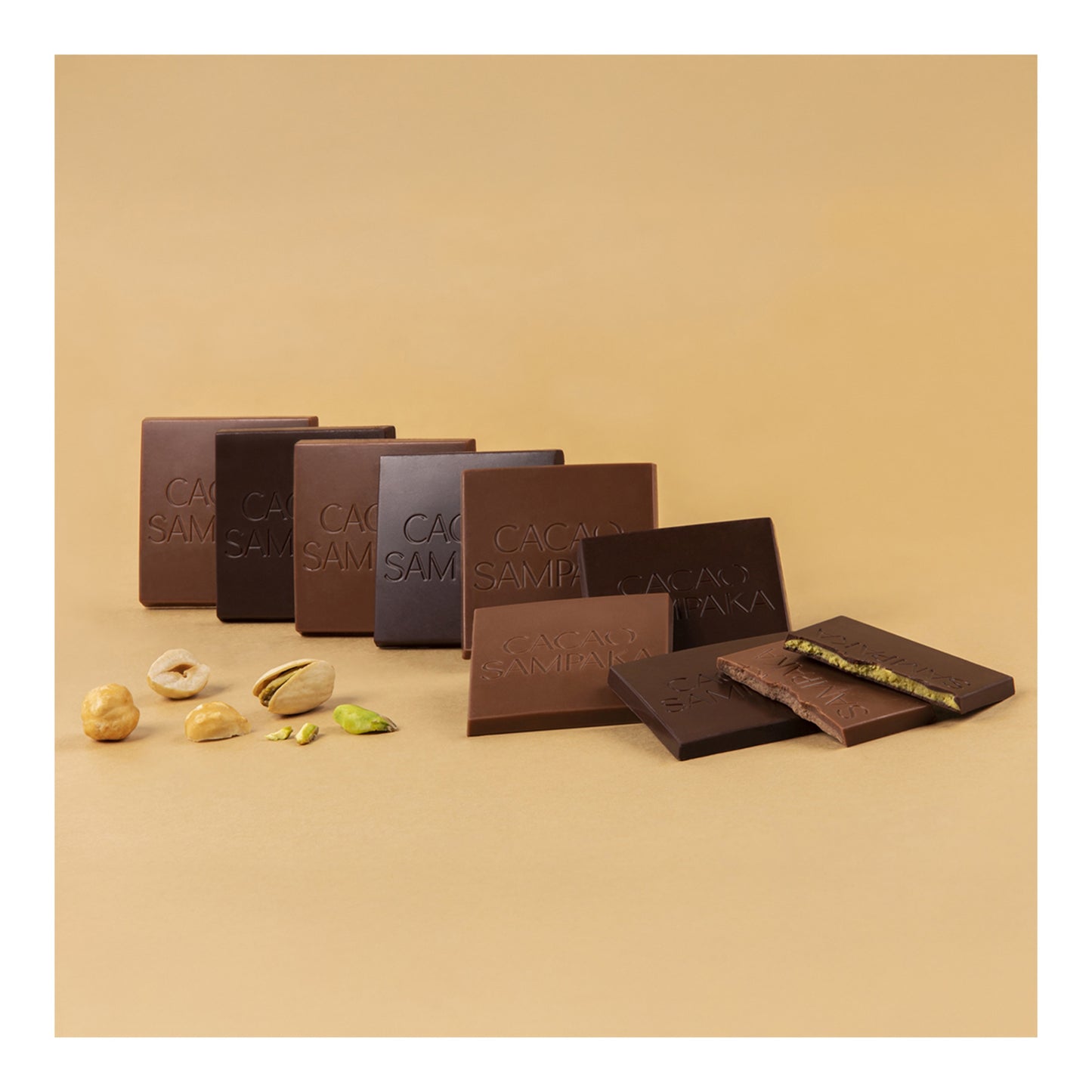 Cacao Sampaka Chocolate Sheets with Dried Fruit – Spanish Dark Chocolate 144g