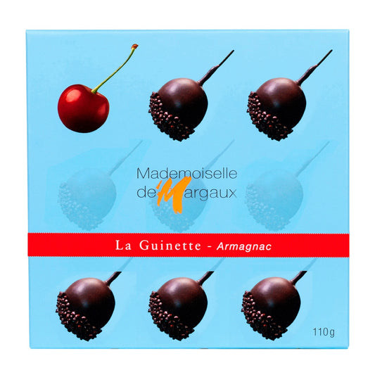 Mademoiselle de Margaux Dark Chocolate Armagnac Cherries – 110g