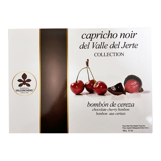 Valcorchero Cherry Bonbons – Spanish Dark Chocolate 105g