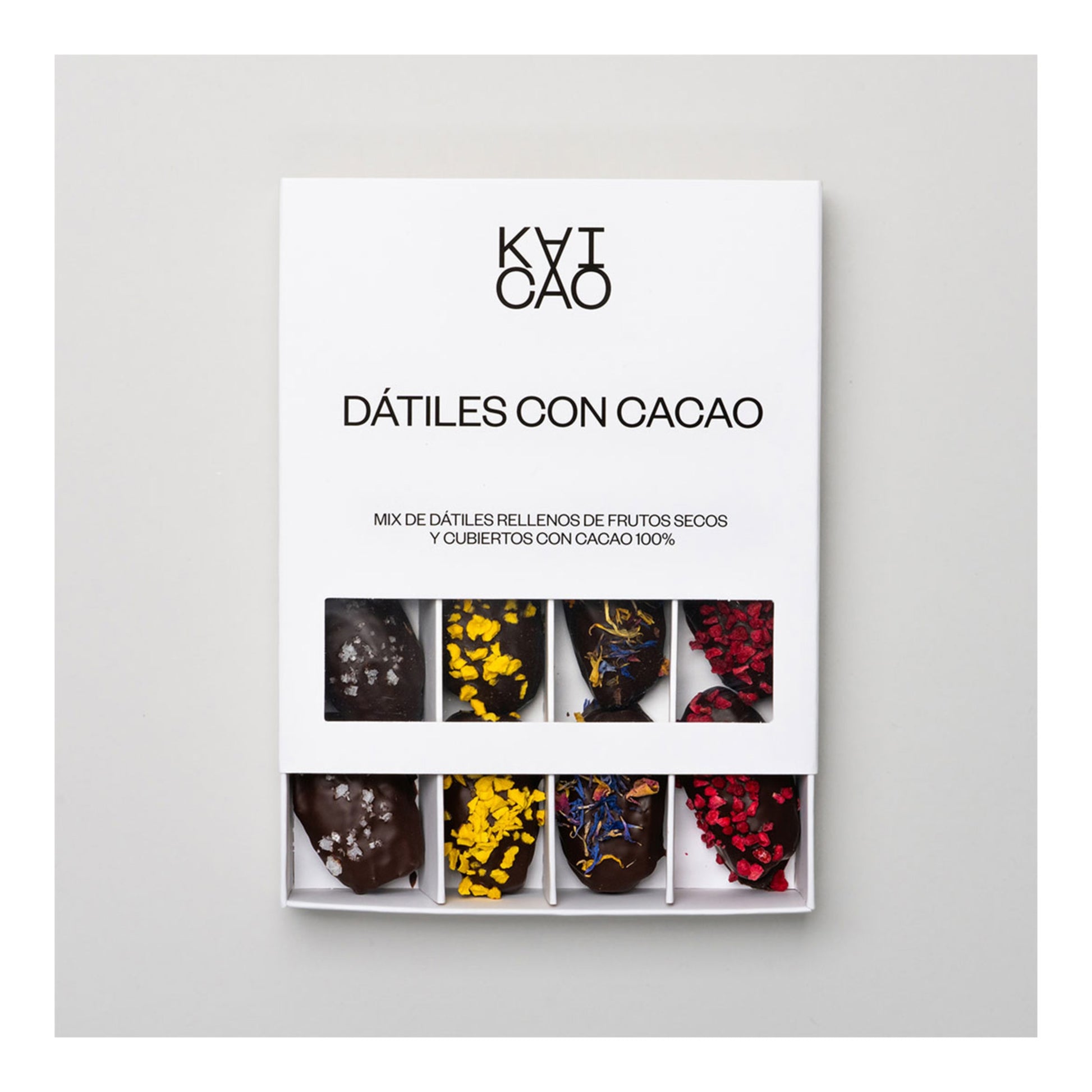 Kaicao 100% Cacao Dates with Nuts – Spanish Dark Chocolate 320g