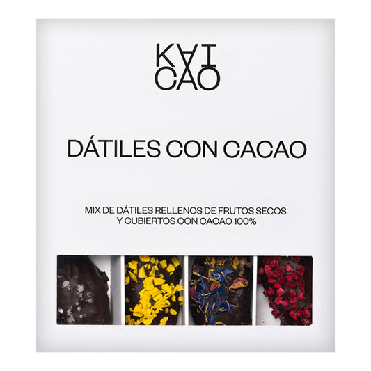 Kaicao 100% Cacao Dates with Nuts – Spanish Dark Chocolate 320g