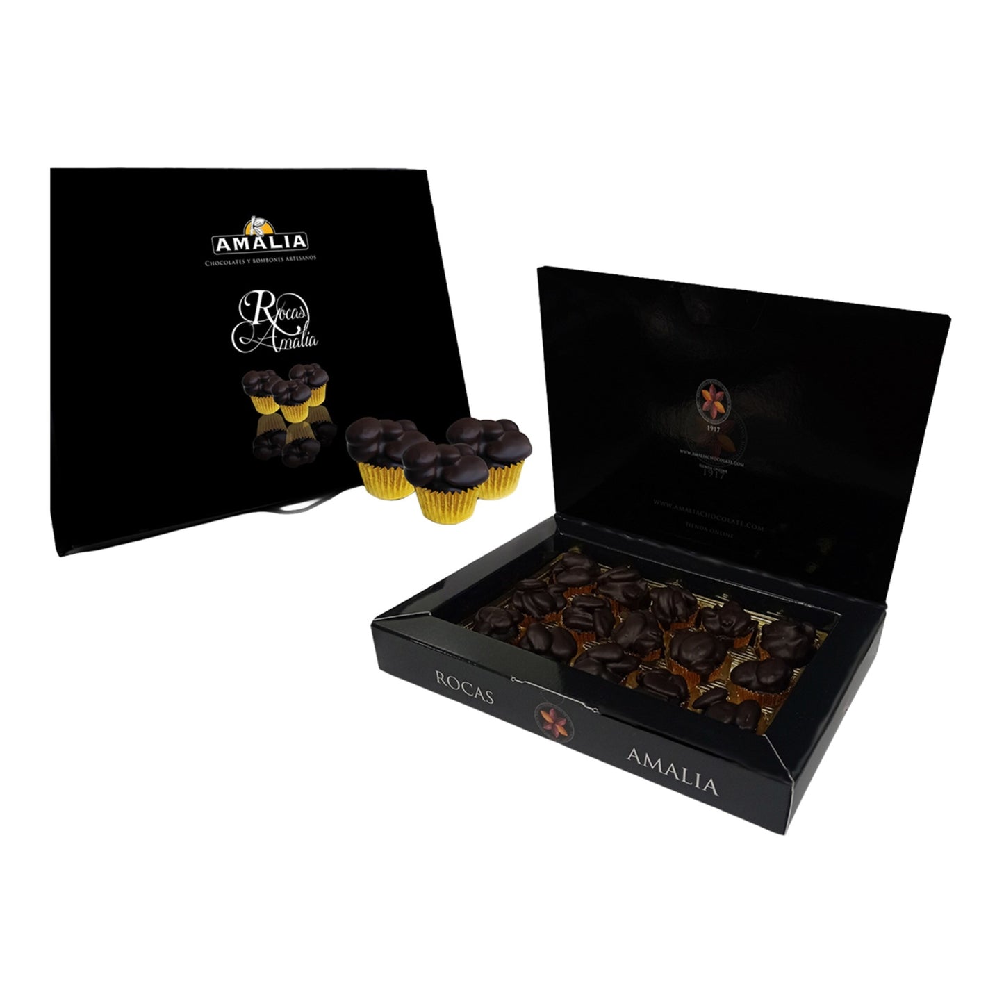 Amalia Pure Chocolate Rocks – Artisan Spanish Bonbons 270g