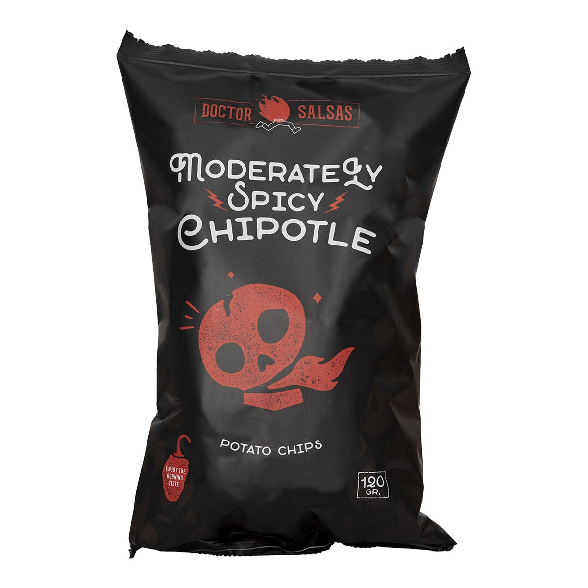 Doctor Salsas Chipotle Potato Crisps – Spanish Spiced Snack 120g
