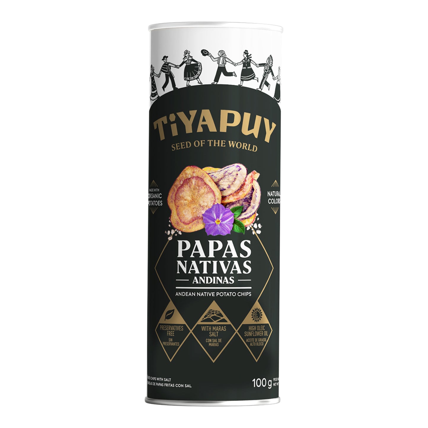 Tiyapuy Native Potato Crisps – Maras Salt 100g