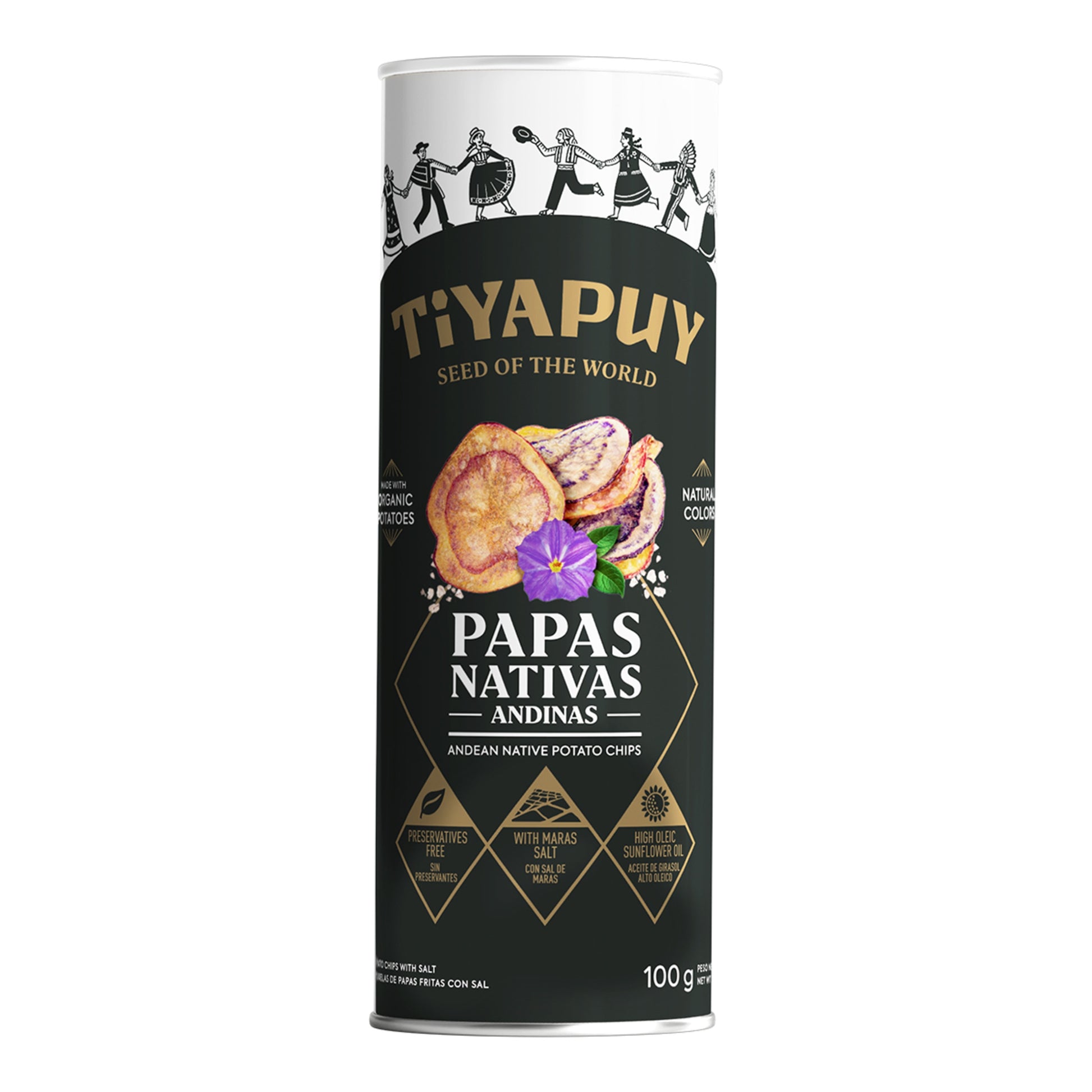 Tiyapuy Native Potato Crisps – Maras Salt 100g