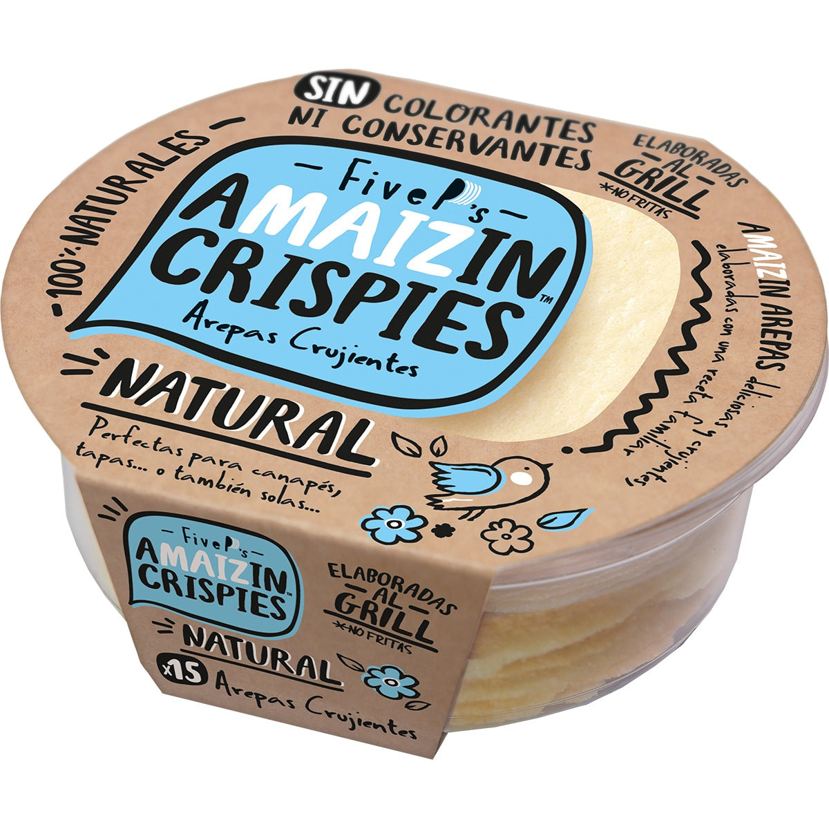 Amaizin Crispies Corn Arepa Snacks – Crunchy Spanish 90g