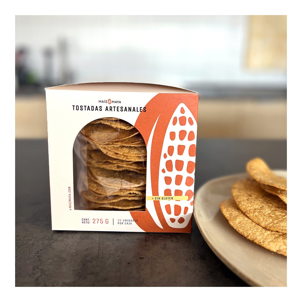 Maíz Maya Artisanal Mexican Tostadas – Crispy Corn Snack 275g